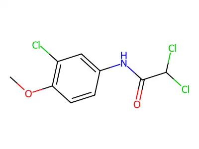2,2-dichloro-N-(3-chloro-4-methoxyphenyl)acetamide structure