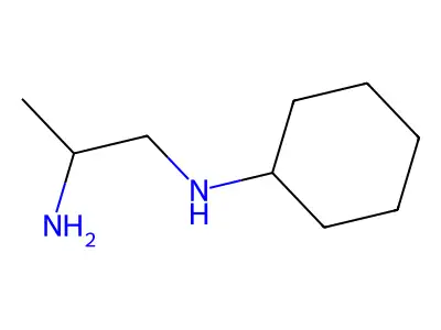 N1-cyclohexylpropane-1,2-diamine structure
