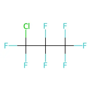 Propane, 1-chloro-1,1,2,2,3,3,3-heptafluoro- structure