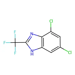 Benzimidazole, 4,6-dichloro-2-(trifluoromethyl)- structure