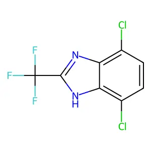 4,7-Dichloro-2-(trifluoromethyl)-1H-benzimidazole structure