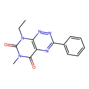 8-Ethyl-6-methyl-3-phenylpyrimido[5,4-e][1,2,4]triazine-5,7(6H,8H)-dione structure