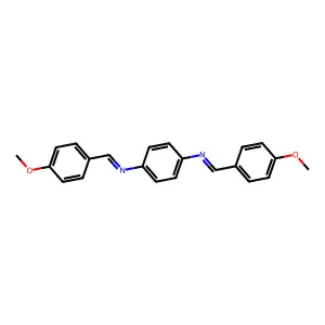 N,N'-Bis(4-methoxybenzylidene)-1,4-phenylenediamine structure