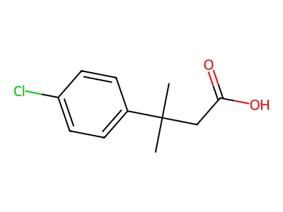 氢化肉桂酸对氯-β,β-二甲基 structure