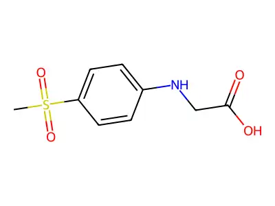 2-[(4-Methanesulfonylphenyl)amino]acetic acid structure