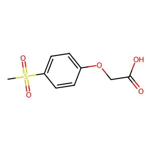 Acetic acid, 2-(4-(methylsulfonyl)phenoxy)- structure