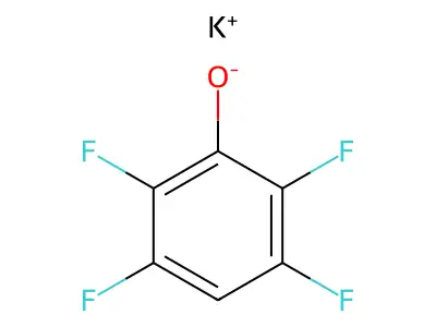 Potassium 2,3,5,6-tetrafluorophenolate structure