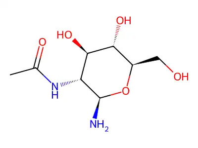N-[2-氨基-4,5-二羟基-6-(羟甲基)四氢吡喃-3-基]乙酰胺 structure