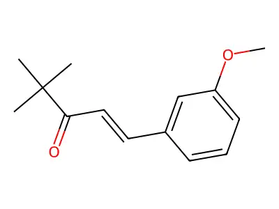 1-(3-Methoxyphenyl)-4,4-dimethylpent-1-en-3-one structure