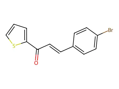 3-(4-Bromophenyl)-1-(thiophen-2-yl)prop-2-en-1-one structure