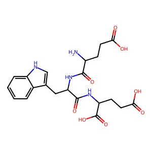 alpha-Glutamyltryptophylglutamic acid structure