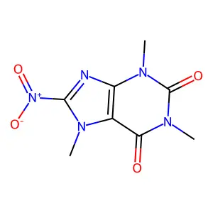 8-Nitrocaffeine structure