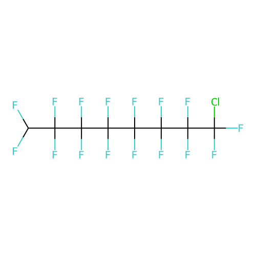 1-Chloro-1,1,2,2,3,3,4,4,5,5,6,6,7,7,8,8-hexadecafluorooctane structure