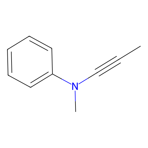 N-methyl-N-prop-1-yn-1-ylaniline structure