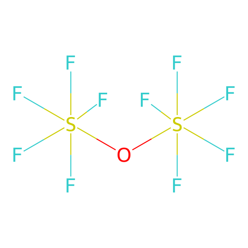 Sulfur fluoride oxide (S2F10O) structure