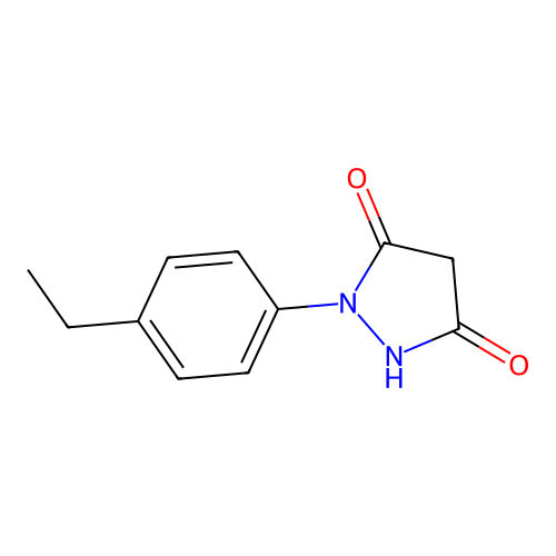 1-(4-Ethylphenyl)-1,2-diazolidine-3,5-dione structure