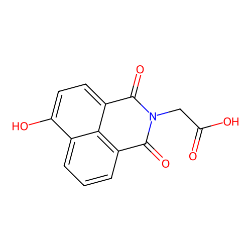 2-(6-Hydroxy-1,3-dioxo-1H-benzo[de]isoquinolin-2(3H)-yl)acetic Acid structure