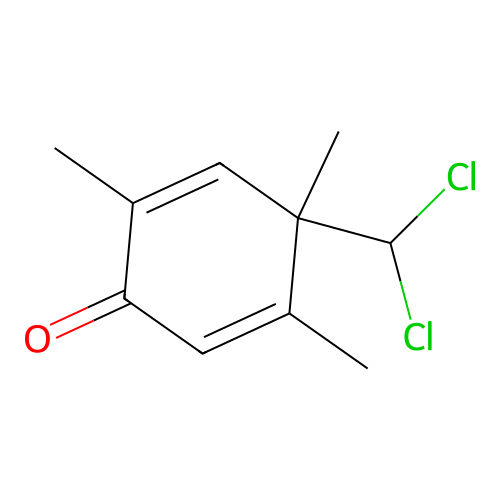 4-(Dichloromethyl)-2,4,5-trimethyl-2,5-cyclohexadien-1-one structure