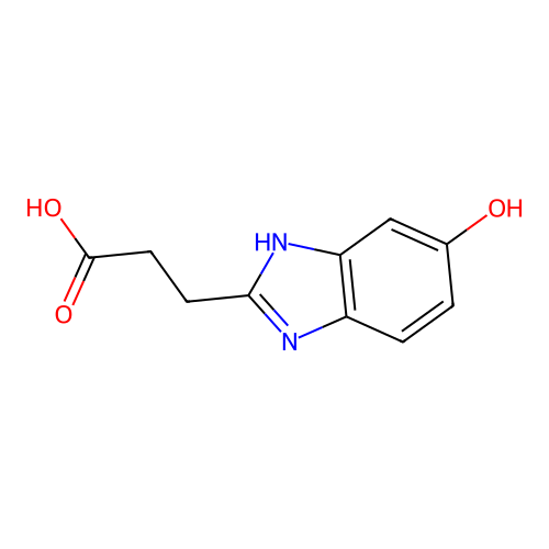3-(6-hydroxy-1H-benzimidazol-2-yl)propanoic acid structure