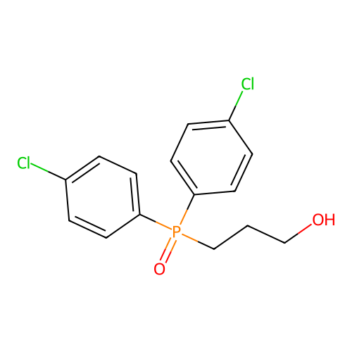 3-Bis(4-chlorophenyl)phosphorylpropan-1-ol structure