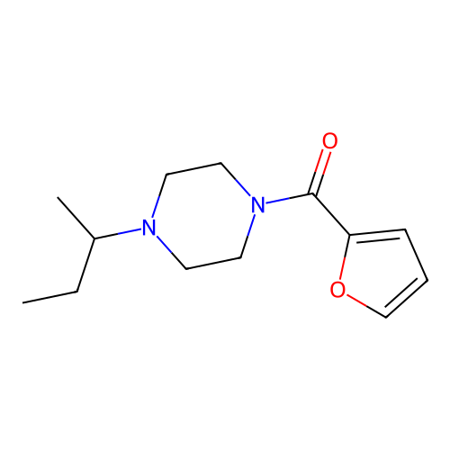 [4-(Butan-2-yl)piperazin-1-yl](furan-2-yl)methanone structure