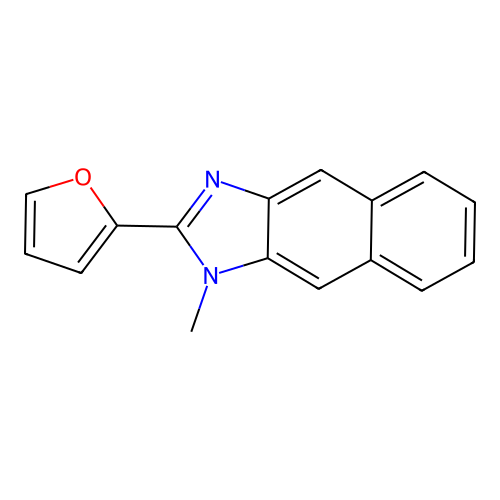 2-Furan-2-yl-1-methyl-1H-naphtho[2,3-d]imidazole structure
