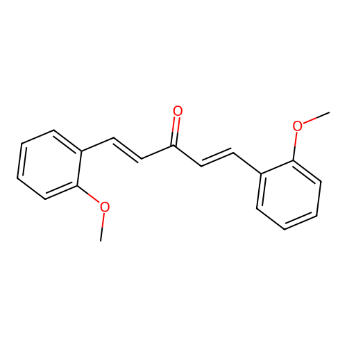 (1E,4E)-1,5-Bis(2-methoxyphenyl)penta-1,4-dien-3-one structure