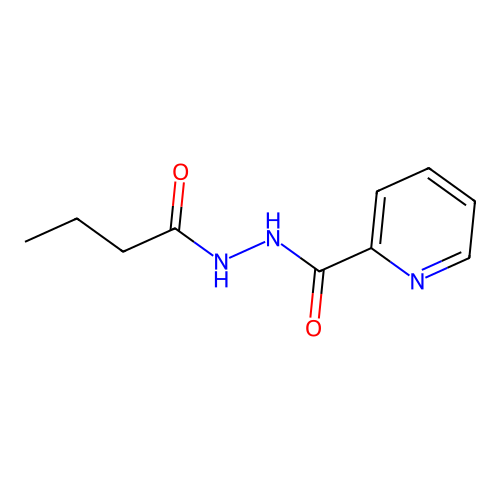 Hydrazine, 1-butyryl-2-picolinoyl- structure