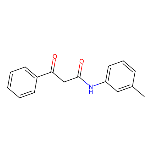 N-(3-methylphenyl)-3-oxo-3-phenylpropanamide structure