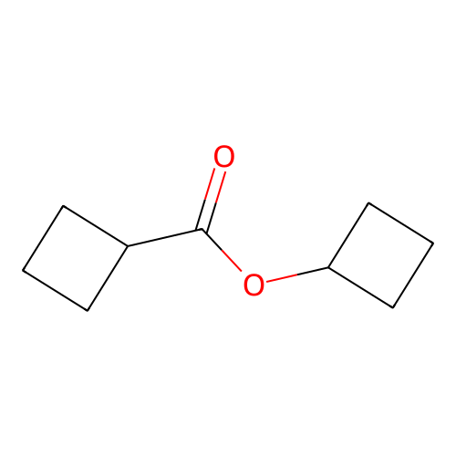 Cyclobutanecarboxylic acid, cyclobutyl ester structure