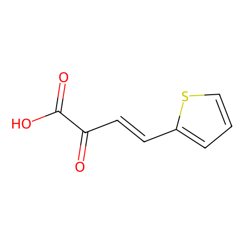 (3E)-2-oxo-4-(thiophen-2-yl)but-3-enoic acid structure