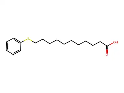 11-(Phenylthio)undecanoic acid structure