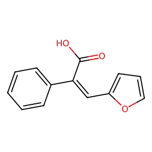 (Z)-3-(furan-2-yl)-2-phenylprop-2-enoic acid structure