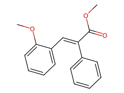 methyl (E)-3-(2-methoxyphenyl)-2-phenyl-2-propenoate structure