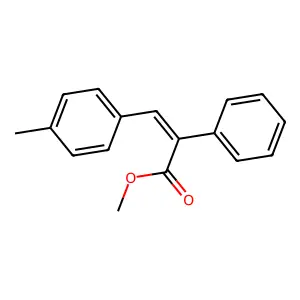 Methyl (alphaE)-alpha-((4-methylphenyl)methylene)benzeneacetate structure