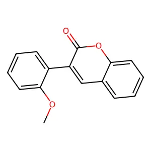 3-(2-methoxyphenyl)-2H-chromen-2-one structure