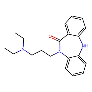 11H-Dibenzo(b,e)(1,4)diazepin-11-one, 5,10-dihydro-10-(3-(diethylamino)propyl)- structure