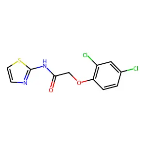 Acetamide, 2-(2,4-dichlorophenoxy)-N-thiazol-2-yl- structure
