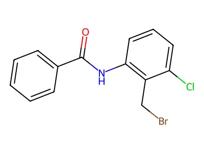 N-[2-(bromomethyl)-3-chlorophenyl]benzamide structure