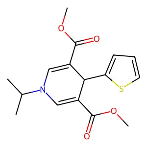 Dimethyl 1-isopropyl-4-(2-thienyl)-1,4-dihydro-3,5-pyridinedicarboxylate structure