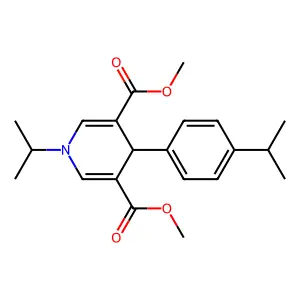 Dimethyl 1-isopropyl-4-(4-isopropylphenyl)-1,4-dihydropyridine-3,5-dicarboxylate structure