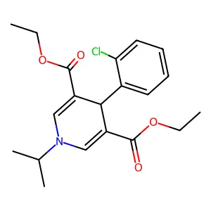 Diethyl 4-(2-chlorophenyl)-1-isopropyl-1,4-dihydropyridine-3,5-dicarboxylate structure