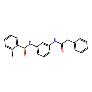 2-methyl-N-{3-[(phenylacetyl)amino]phenyl}benzamide structure