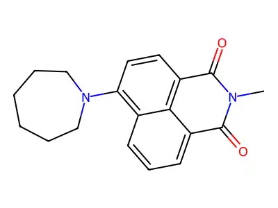 6-(1-azepanyl)-2-methyl-1H-benzo[de]isoquinoline-1,3(2H)-dione structure