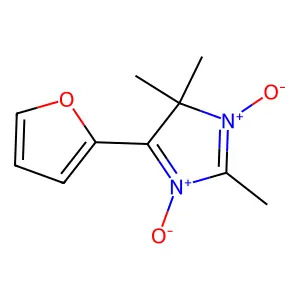 5-(furan-2-yl)-2,4,4-trimethyl-4H-imidazole 1,3-dioxide structure