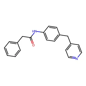 2-phenyl-N-[4-(pyridin-4-ylmethyl)phenyl]acetamide structure