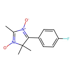 5-(4-fluorophenyl)-2,4,4-trimethyl-4H-imidazole 1,3-dioxide structure