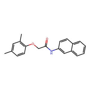2-(2,4-dimethylphenoxy)-N-naphthalen-2-ylacetamide structure