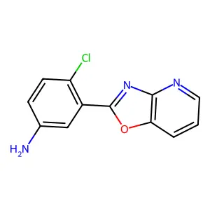 4-Chloro-3-(oxazolo[4,5-b]pyridin-2-yl)aniline structure
