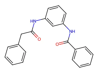 N-[3-(Benzoylamino)phenyl]benzeneacetamide structure